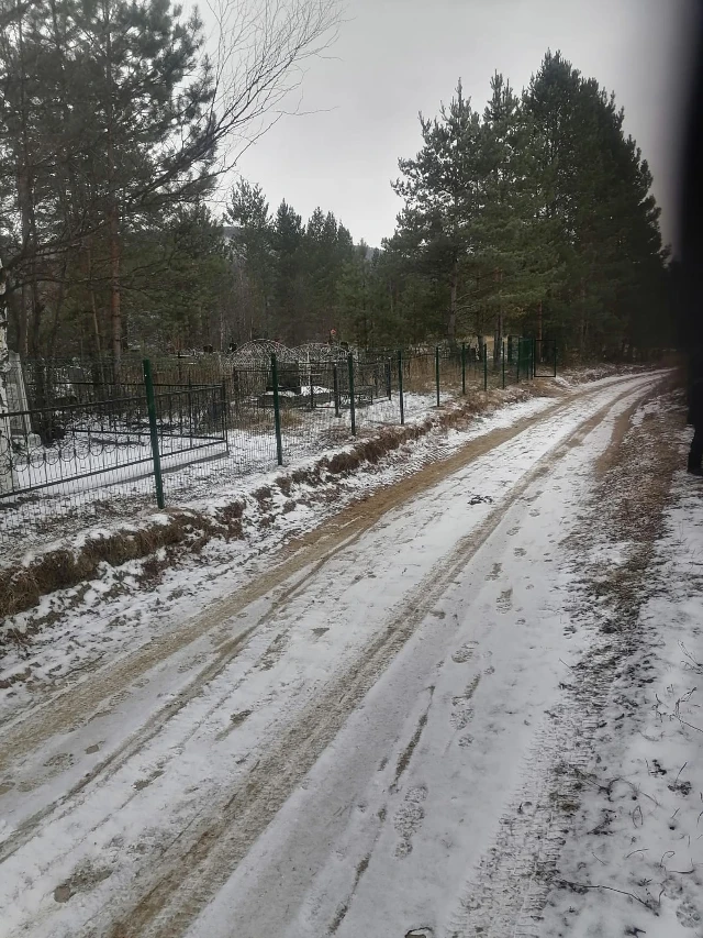 Устройство ограждения территории кладбища в мкр. Колобовщина (после)